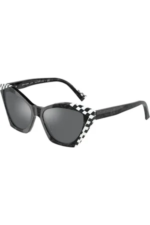ALAIN MIKLI Sunglasses, unisex, , Size: 56 MM Ambrette Sunglasses with Grey and Silver Mirrored Lenses