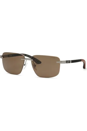 Chopard Sunglasses, unisex, , Size: 61 MM Shiny Ruthenium Green Sunglasses Model Schl22V
