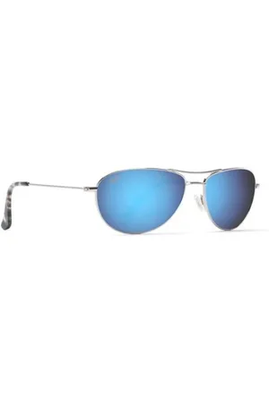 Maui Jim Sunglasses, unisex, , Size: 56 MM Silver Baby Beach Sunglasses