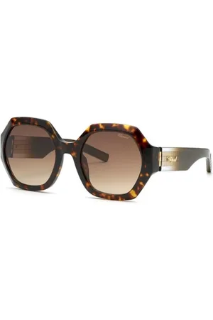 Chopard Sunglasses, female, , Size: 55 MM Gradient Sunglasses Shiny Dark Havana