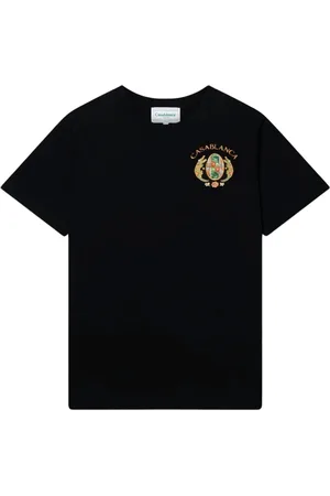 Casablanca T-Shirts, male, , Size: M Logo Print Cotton T-Shirt