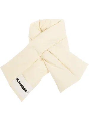 Jil Sander Winter Scarves, female, , Size: ONE SIZE Down scarf with logo