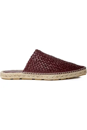 スニーカー BOTTEGA VENETA Espadrilles Women Leather Brown Leather espadrilles Bottega Veneta Brown size 38.5 EU in