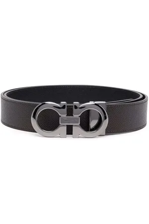Salvatore Ferragamo Belts, male, , Size: 110 CM Reversible Leather Belt with Gancini Buckle