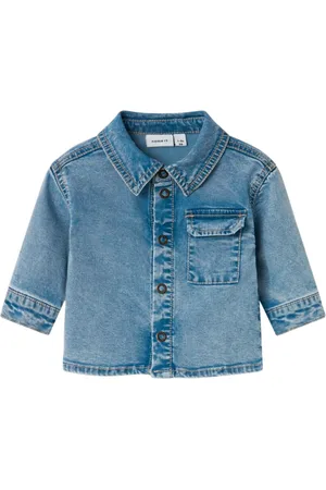 NAME IT Light Jackets, male, , Size: 12 M Denim Long-Sleeved Shirt