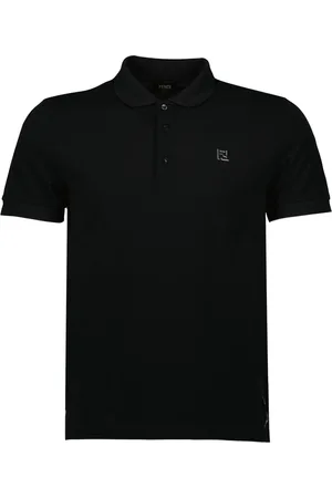 Tシャツ・カットソー FENDI SS25 Dark blue piquet polo shirt (FY0985AUA5 F0QB0) T-Shirt Cotton Blue | Fendi