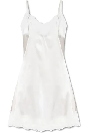 Dolce & Gabbana Nightgowns, female, , Size: L Satin slip with lace trim