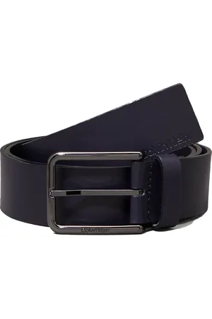 Calvin Klein Belts, male, , Size: 110 CM Oiled Grain Leather Belt