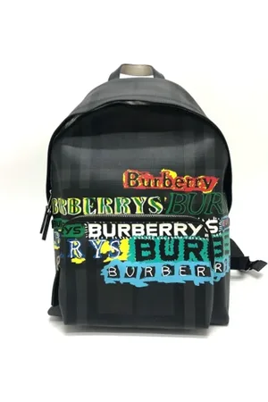 Burberry Pre-owned Backpacks, female, , Size: ONE SIZE Pre-owned Canvas backpacks