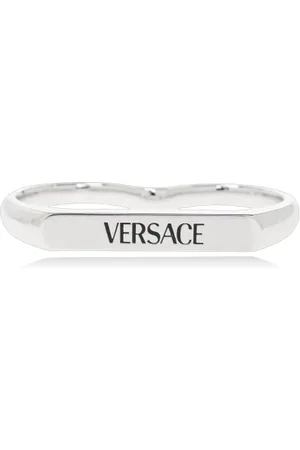 VERSACE Rings, unisex, , Size: L Two-Finger Logo Ring