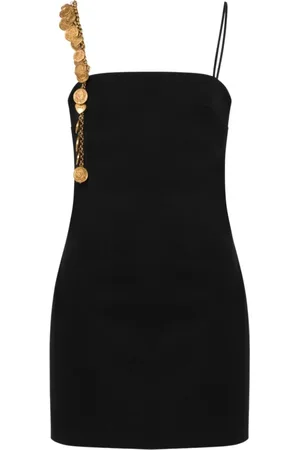 Moschino Short Dresses, female, , Size: S Shoulder Bag with Gold Chain