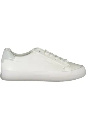 Calvin Klein Sneakers, female, , Size: 10 US Polyester Sneaker with Contrasting Details and Laces