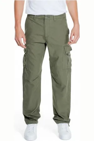 JACK & JONES Straight Trousers, male, , Size: W34 L32 Cotton Cargo Pants Straight Leg