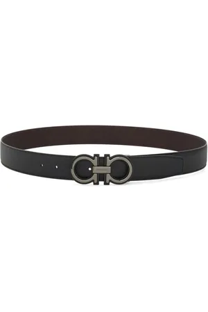 Salvatore Ferragamo Belts, male, , Size: 100 CM Reversible and adjustable Gancini belt