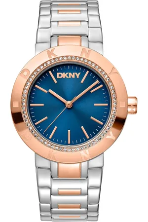 DKNY Watches, female, , Size: ONE SIZE Sophisticated Steel Quartz Analog Watch with Logo Dial