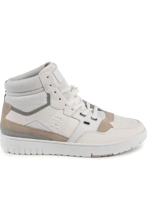 Tommy Hilfiger Sneakers, male, , Size: 10 US Beige High Top Sneakers