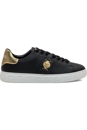VERSACE Sneakers, male, , Size: 11 US and Gold Sneakers Aw25