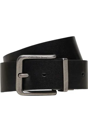 Calvin Klein Belts, male, , Size: 90 CM Leather Belt with Buckle Fastening