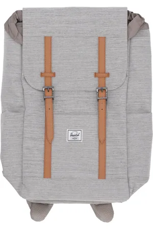 Herschel Backpacks, unisex, , Size: ONE SIZE Light Grey Crosshatch Backpack with Laptop Pocket