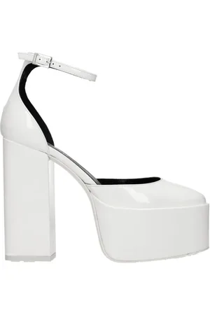 PARIS TEXAS Pumps, female, , Size: 8 US Patent Leather High Heel Sandals with Buckle