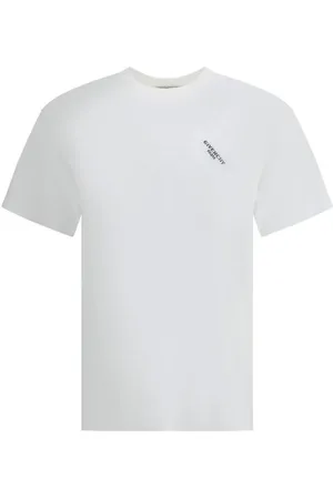 Givenchy T-Shirts, male, , Size: M Modern Logo Tee with Ribbed Neck