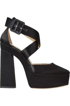 Jimmy Choo Pumps, female, , Size: 10 US Satin Platform Stiletto Heels