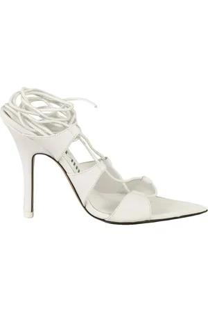 The Attico High Heel Sandals, female, , Size: 9 US Leather Sandal with 12 cm Heel