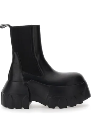 Rick Owens Chelsea Boots, female, , Size: 7 US Beatle Mega Tractor Boots
