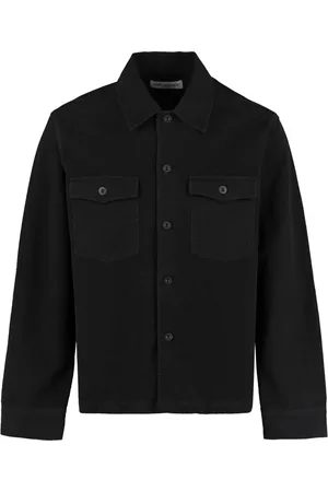 OUR LEGACY Light Jackets, male, , Size: S Cotton Overshirt with Front Flap Pockets