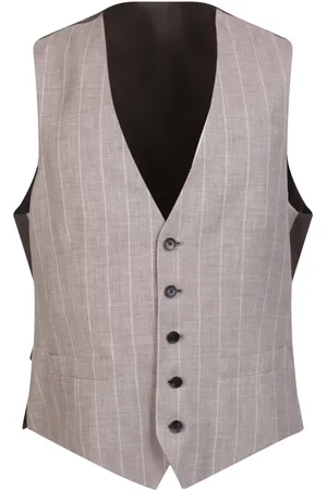 LARDINI Suit Vests, male, , Size: L Striped Sleeveless Waistcoat