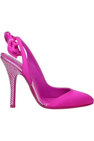 The Attico Pumps, female, , Size: 8 US Satin Rhinestone High Heel Sandal