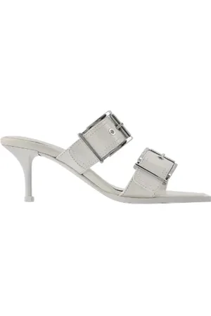 Alexander McQueen Heeled Mules, female, , Size: 6 US Leather sandals