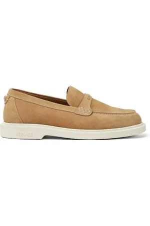 VERSACE Loafers, male, , Size: 9 US Giuliano Suede Loafers