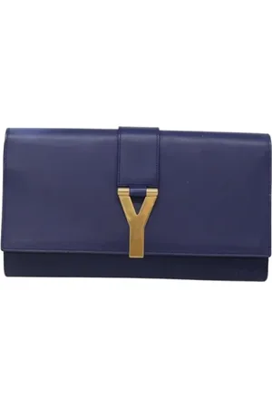 Saint Laurent Pre-owned Clutches, female, , Size: ONE SIZE Pre-owned Leather clutches