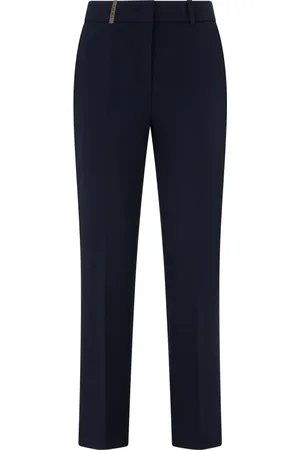 PESERICO SIGN Straight Trousers, female, , Size: 2XL Slim Fit Chino Trousers with Back Pockets