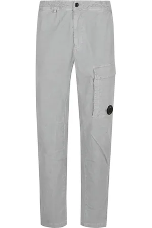 C.P. Company Chinos, male, , Size: S Grey Velvet Cargo Trousers Aw25