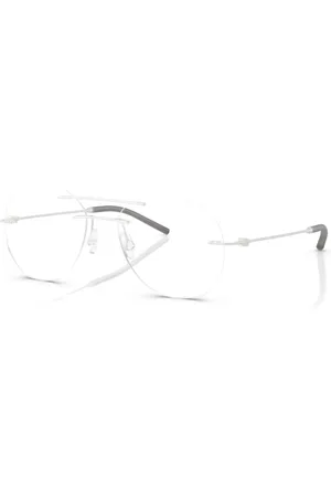 Moncler Glasses, unisex, , Size: 55 MM Matte Silver Eyewear Frames Me1003