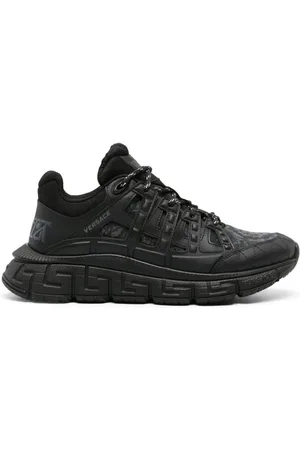 VERSACE Sneakers, male, , Size: 9 US Barocco Print Caged Sneakers