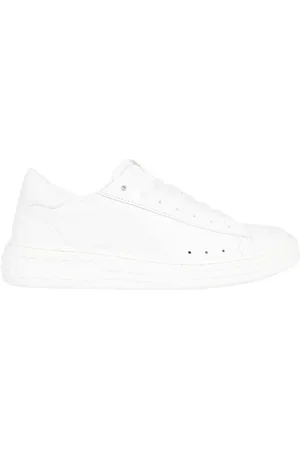 Msgm Sneakers, female, , Size: 7 US Leather Sneakers with Logo Detail