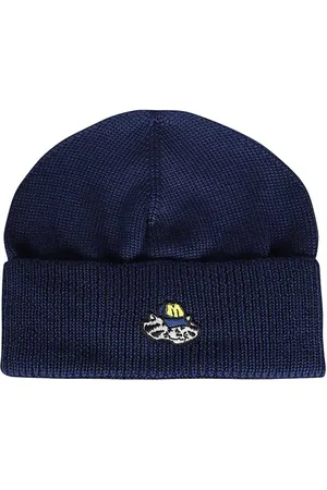 Msgm Beanies, male, , Size: ONE SIZE Merinos Wool Knitted Beanie Hat