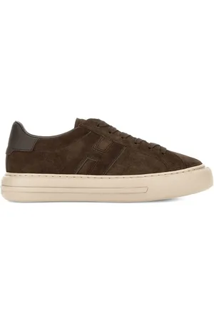 Hogan Sneakers, male, , Size: 9 1/2 US Lace-Up Sneaker with Logo Patch