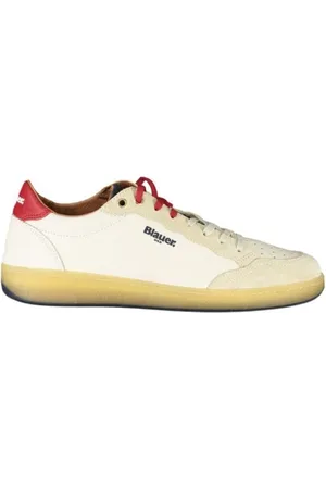 Blauer Sneakers, male, , Size: 8 US Sporty Leather Sneakers with Double Lace-Up