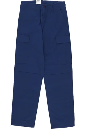 Carhartt Straight Trousers, male, , Size: W33 L32 Cargo Pant with Button and Zipper