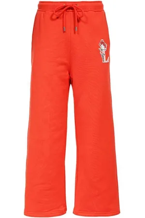 Lanvin Sweatpants, male, , Size: L Cotton Track-Pants with Front Patch
