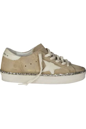 Golden Goose Sneakers, female, , Size: 9 US Glitter Edge Suede Hi Star Sneakers