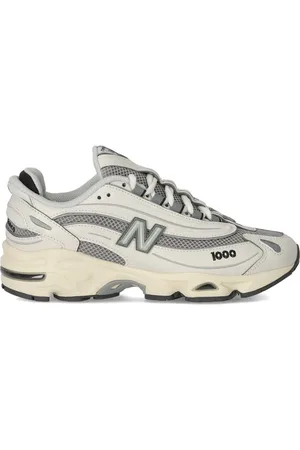 New Balance Sneakers, female, , Size: 5 1/2 US Grey Sneaker with Futuristic Style