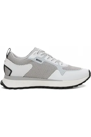 HUGO BOSS Sneakers, male, , Size: 6 US Reflective high-top sneaker with cleated sole