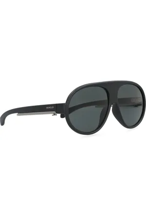 Moncler Sunglasses, male, , Size: ONE SIZE Oval Sunglasses in Acetate Frame