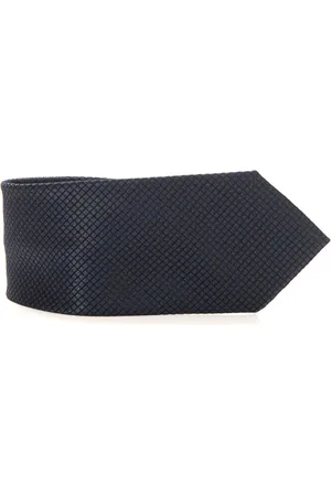 Emporio Armani Ties, male, , Size: ONE SIZE Diamond Pattern Silk Tie