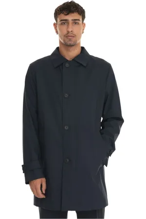 HUGO BOSS Single-Breasted Coats, male, , Size: 2XL Water Resistant Trench Coat with Zip